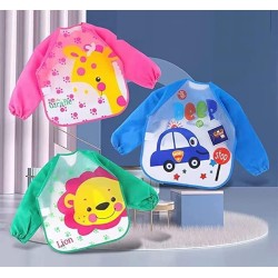 BabyGo Cotton Baby Tie Button Bibs | Soft, Washable Feeding Bibs for Kids, Adjustable, Reusable, Gentle on Skin, Comfortable & Ideal for Mealtime, Perfect for Infants & Toddlers | Multicolor