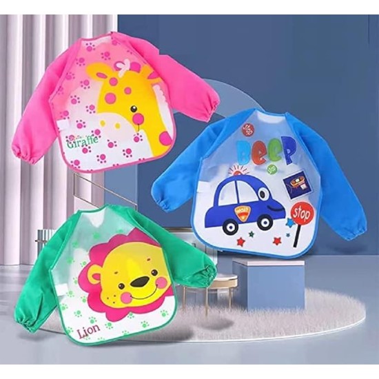 BabyGo Cotton Baby Tie Button Bibs | Soft, Washable Feeding Bibs for Kids, Adjustable, Reusable, Gentle on Skin, Comfortable & Ideal for Mealtime, Perfect for Infants & Toddlers | Multicolor