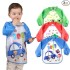 BabyGo Washable 3 Pcs Long Sleeve Bibs, Waterproof Baby Bibs, Toddler Sleeved Bib, Baby Smock for Eating Feeding, 6-24 Months (Multicolor)