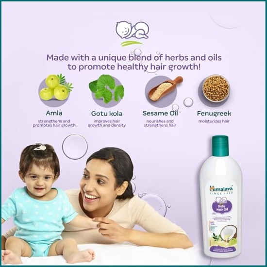 Himalaya Baby Hair Oil 200 ml(1 Count)