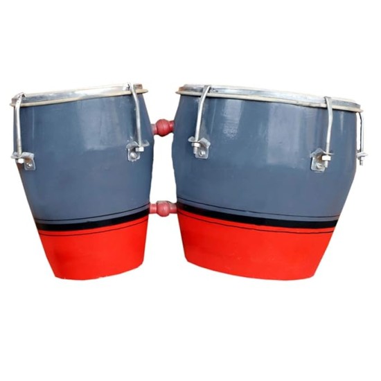 GT manufacturers Professional Two Piece Hand Made Wooden Bango Drum Set (Purple&Orange)