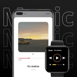 realme Fashion Watch 3.56 cm (1.4") Large HD Color Display, Full Touch Screen, SpO2, Continuous Heart Rate Monitor, Black, Free Size (RMA161) realme Fashion Watch 3.56 cm (1.4") Large HD Color Display, Full Touch Screen, SpO2, Continuous Heart Rate Monitor, Black, Free Size (RMA161)