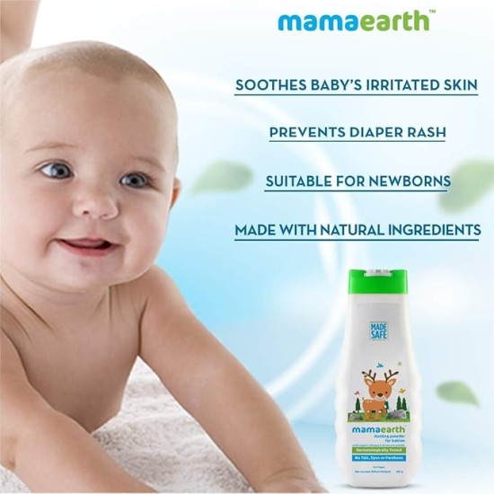 Mamaearth Dusting Power For Babies - 300 g | Infused with Organic Oatmeal and Arrowroot Powder | Calms and Relaxes Skin, Prevents Diaper Rash, Dermatologically Tested, Free From Talc and Parabens Mamaearth Dusting Power For Babies - 300 g | Infused with Organic Oatmeal and Arrowroot Powder | Calms and Relaxes Skin, Prevents Diaper Rash, Dermatologically Tested, Free From Talc and Parabens