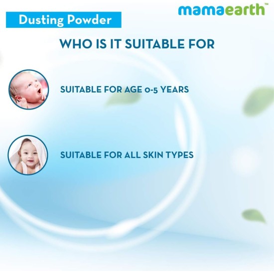 Mamaearth Dusting Power For Babies - 300 g | Infused with Organic Oatmeal and Arrowroot Powder | Calms and Relaxes Skin, Prevents Diaper Rash, Dermatologically Tested, Free From Talc and Parabens Mamaearth Dusting Power For Babies - 300 g | Infused with Organic Oatmeal and Arrowroot Powder | Calms and Relaxes Skin, Prevents Diaper Rash, Dermatologically Tested, Free From Talc and Parabens