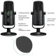 MAONO AU-902 USB Condenser Podcast Microphone, with Dual Volume Control, Mute Button, Monitor Headphone Jack, Plug and Play Mic for Vlogging, Gaming, Studio Recording, YouTube