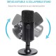 MAONO AU-902 USB Condenser Podcast Microphone, with Dual Volume Control, Mute Button, Monitor Headphone Jack, Plug and Play Mic for Vlogging, Gaming, Studio Recording, YouTube