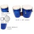 GT manufacturers Professional Two Piece Hand Made Wooden Bango Drum (Blue)