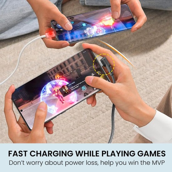 Portronics Konnect L POR-1081 Fast Charging 3A Type-C Cable 1.2Meter with Charge & Sync Function for All Type-C Devices (Grey) Portronics Konnect L POR-1081 Fast Charging 3A Type-C Cable 1.2Meter with Charge & Sync Function for All Type-C Devices (Grey)