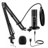 MAONO Au-Pm422 Podcast USB Microphone With Zero Latency Monitoring,192Khz/24Bit Professional Cardioid Condenser Mic With Touch Mute Button And Mic Gain Knob For Recording,Podcasting,Gaming,Youtube