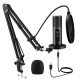 MAONO Au-Pm422 Podcast USB Microphone With Zero Latency Monitoring,192Khz/24Bit Professional Cardioid Condenser Mic With Touch Mute Button And Mic Gain Knob For Recording,Podcasting,Gaming,Youtube