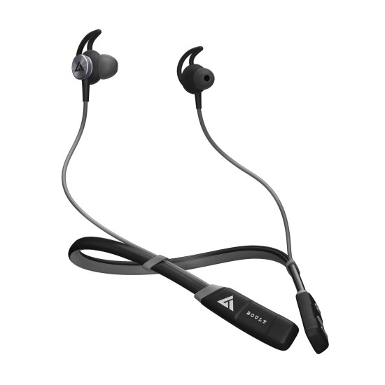 Boult Audio Probass Curvepro Ipx5 Sweatproof Bluetooth Wireless in Ear Earphones with Mic with Fast Charging, Vibration Alert for Calls, 12 Hour Battery Life (Grey) Boult Audio Probass Curvepro Ipx5 Sweatproof Bluetooth Wireless in Ear Earphones with Mic with Fast Charging, Vibration Alert for Calls, 12 Hour Battery Life (Grey)