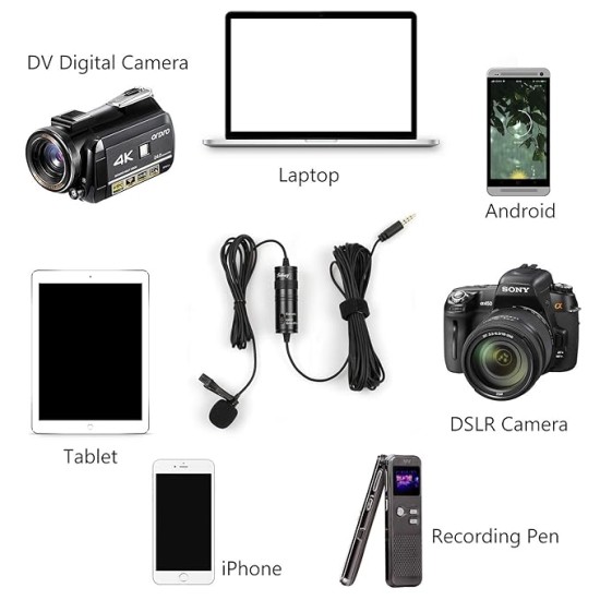 JUAREZ JRM1 Auxiliary Clip-On Lapel Microphone (Omnidirectional)