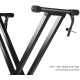 Juarez JAK200 Electronic Piano Keyboard X-Type Universal Keyboard Instrument Double-Braced X-Style Stand, Piano Keyboard Stand with Locking Straps, ASSEMBLY REQUIRED