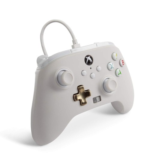 PowerA Enhanced Wired Gaming Controller for Xbox Series X/S and Xbox One, White, Mist (Officially Licensed) PowerA Enhanced Wired Gaming Controller for Xbox Series X/S and Xbox One, White, Mist (Officially Licensed)