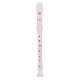 JUAREZ ClarÃ³ Descant German Style 8 Holes Soprano Recorder Flute with Cleaning Rod Suitable for School Ensembles | Home Practice | Music Classes | Gift, White with Cleaning Rod & Case