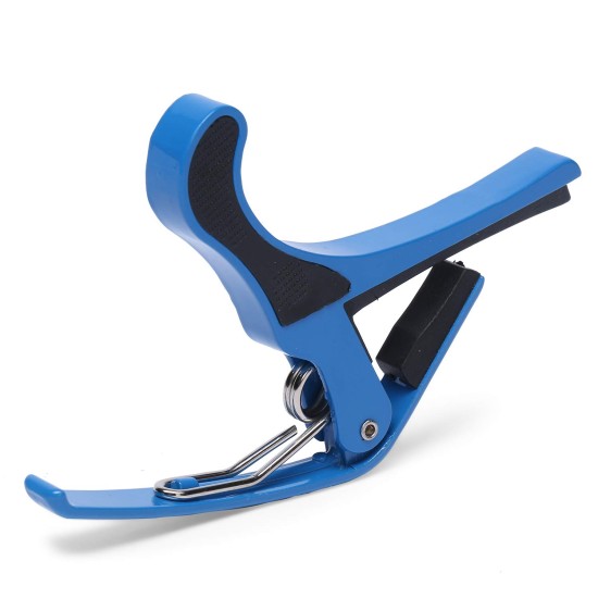 JUAREZ JRZ250 One Handed Trigger Guitar Metal Capo Quick Change For Ukulele, Electric And Acoustic Guitars, Blue