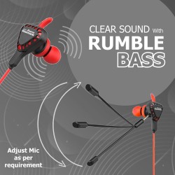 Rpm Euro Games Wired In Ear Gaming Earphones With Mic For Mobile Phones, Pc, Ps4, Xbox One, Nintendo Switch - (Red) Rpm Euro Games Wired In Ear Gaming Earphones With Mic For Mobile Phones, Pc, Ps4, Xbox One, Nintendo Switch - (Red)