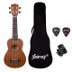 JUAREZ EtÃ©reo 21" Soprano Ukulele, Sapele Top & Body, Aquila Italian Strings, Black Diecast Machine, Rosewood Fretboard & Bridge with Gig Bag, 2 Picks, Digital Tuner, Natural