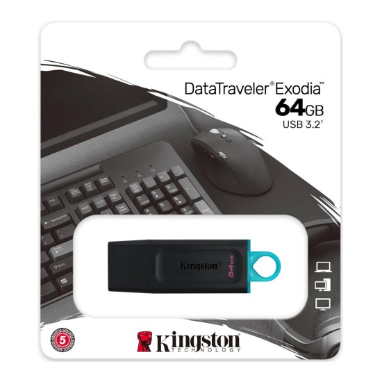 Kingston DataTraveler Exodia DTX/64 GB Pen Drive USB 3.2 Gen 1 (Multicolor) Kingston DataTraveler Exodia DTX/64 GB Pen Drive USB 3.2 Gen 1 (Multicolor)