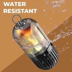 iGear BeDazzle Flame Lamp Wireless Bluetooth Portable Speaker 5 Watts, Rechargeable, Fire Flame Atmosphere Effect HD Stereo (Black), 1 Year Free Replacement Warranty iGear BeDazzle Flame Lamp Wireless Bluetooth Portable Speaker 5 Watts, Rechargeable, Fire Flame Atmosphere Effect HD Stereo (Black), 1 Year Free Replacement Warranty