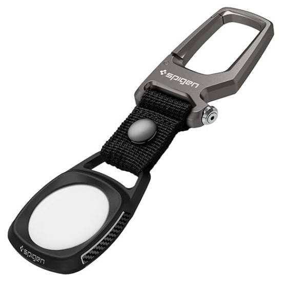 Spigen Rugged Armor Case Keychain Compatible with AirTag - Matte Black Spigen Rugged Armor Case Keychain Compatible with AirTag - Matte Black