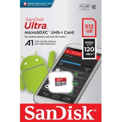 SanDisk Ultra microSD UHS-I Card 512GB, 120MB/s R SanDisk Ultra microSD UHS-I Card 512GB, 120MB/s R