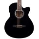 JUAREZ Arpeggio 99.06 cm (39 Inch) Acoustic Guitar Kit, Spruce Top, Rosewood Fretboard & Bridge, Truss Rod, Chrome Die Cast Machine Tuners, Black