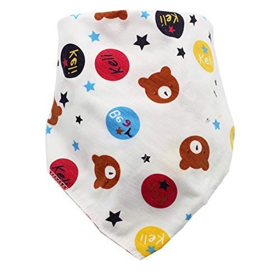 BabyGo Cotton Soft Adjustable Feeding Baby Bandana Bib Apron - Set of 5 (Random Color) BabyGo Cotton Soft Adjustable Feeding Baby Bandana Bib Apron - Set of 5 (Random Color)