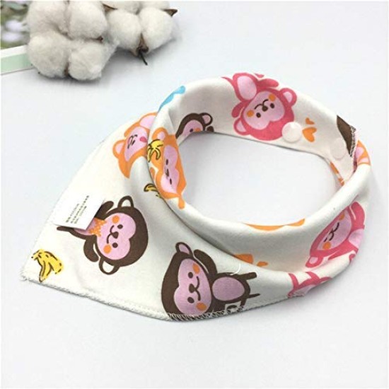 BabyGo Cotton Soft Adjustable Feeding Baby Bandana Bib Apron - Set of 5 (Random Color) BabyGo Cotton Soft Adjustable Feeding Baby Bandana Bib Apron - Set of 5 (Random Color)