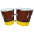 Ganpati traders Indian Professinal Two piece hand made wooden Bongo12(Brown Yellow)