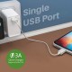 Portronics Adapto ONE POR-1103 3A Fast Charging Adapter with 3M Type C Cable (White)