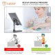 Tukzer Tabletop Fully Foldable Desktop Tablet Mobile Stand Holder with Angle & Height Adjustable for Desk, Cradle, Dock, Compatible with Smartphones & Tablets (Black)