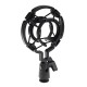 Powerpak BM-800 Black Condenser Microphone with Mini Pole Stand Pop Filter Shock Mount Foam Cap USB Cable | No Driver Just Plug and Play