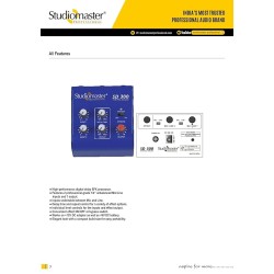 Studiomaster SD 300 with ECHO/DELAY Digital Sound Mixer Studiomaster SD 300 with ECHO/DELAY Digital Sound Mixer