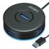 Tukzer 4-Ports USB A to USB 3.0 HUB with High-Speed Data Transfer & Fast Charging| Compatible for MacBook, Mac Mini, iMac Pro, Microsoft Surface, UltraBooks, Laptops, Notebooks & Desktops (Black)