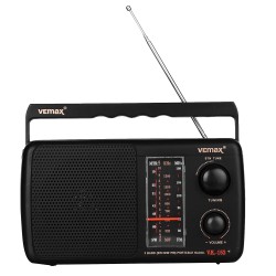 Vemax Base 3-Band (FM/AM/MW) Portable Radio (Black) Vemax Base 3-Band (FM/AM/MW) Portable Radio (Black)