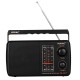 Vemax Base 3-Band (FM/AM/MW) Portable Radio (Black)