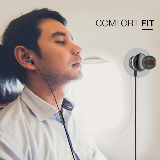 Flix (Beetel) Tone 120 Wired in Ear Earphones with Mic (Black) Flix (Beetel) Tone 120 Wired in Ear Earphones with Mic (Black)