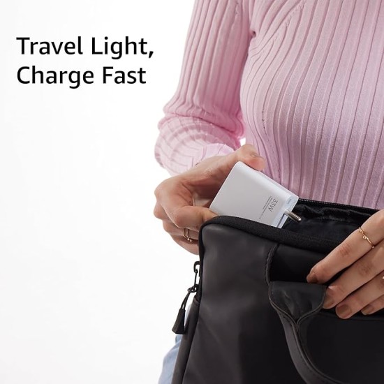 Mi 33W SonicCharge 2.0 USB Charger for Cellular Phones, White