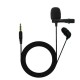 JBL Commercial CSLM20 Auxiliary Omnidirectional Lavalier Microphone, Earphone For calls, Video Conferences, And Monitoring, Black, Small