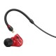 Sennheiser IE 100 Pro Wired In-Ear In Ear Earphones Monitors| Red | Precision Dynamic Drivers | Detachable Cable | 20Hz-18Khz FR | Ideal For Musicians, Live Monitoring, Studio Recording & On Stage Performances