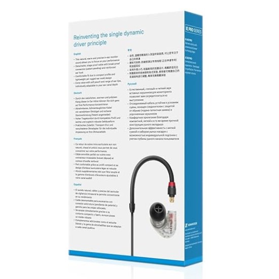 Sennheiser IE 100 Pro-Clear in Ear Monitoring Wireless Headphones for Musicians On Stage & Monitoring