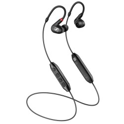 Sennheiser IE 100 PRO Wireless Monitoring Earphone - Black with built-in mic for your mobile phone, PC or tablet. Passive noise cancelling & 10hours battery life