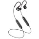 Sennheiser IE 100 PRO Wireless Monitoring Earphone - Black with built-in mic for your mobile phone, PC or tablet. Passive noise cancelling & 10hours battery life