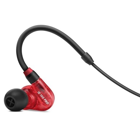 Sennheiser IE 100 PRO Wireless In-Ear Monitoring Earphones | Red | 10hr Battery Life | Detachable Cable | Ideal for Live Performances, Studio Monitoring, DJ Sets & Daily Listening Sennheiser IE 100 PRO Wireless In-Ear Monitoring Earphones | Red | 10hr Battery Life | Detachable Cable | Ideal for Live Performances, Studio Monitoring, DJ Sets & Daily Listening