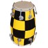 GT manufacture Handmade Wooden 14'' Baby Dholak Nut & Bold Dholak with Beautyfull chack desine01 (Yellow)