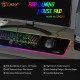 Tukzer RGB RETRO Extended Gaming Mouse Pad, High-Speed Mouse Tracking & Control| with LED Glowing Backlight 13 Lighting Modes| Desk Mat for Computer Laptop Keyboard (795mm x 298mm x 3.45mm, Astronaut)