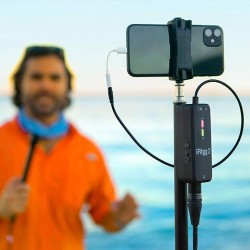 IK Multimedia Irig Pre 2 XLR Microphone Preamp For Smartphones, Tablets And Video Cameras