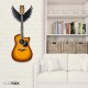 Clapbox Guitar Wall Hanger/Stand - Eagle Wings Design, suitable For Acoustic, Electric Guitars and Ukulele, black (CB-001)