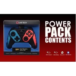 Live Tech Spy Gamepad Controller Joysticks for PC (Windows 7/8/8.1/10) / PS3 / Andriod/Steam Gaming Wired Gamepad with Dual Vibration and 2 Cable Converters Included (Type-C & Micro USB) Live Tech Spy Gamepad Controller Joysticks for PC (Windows 7/8/8.1/10) / PS3 / Andriod/Steam Gaming Wired Gamepad with Dual Vibration and 2 Cable Converters Included (Type-C & Micro USB)